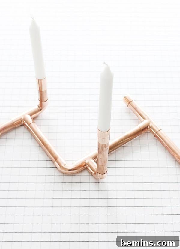 Close-up of Copper Candelabra