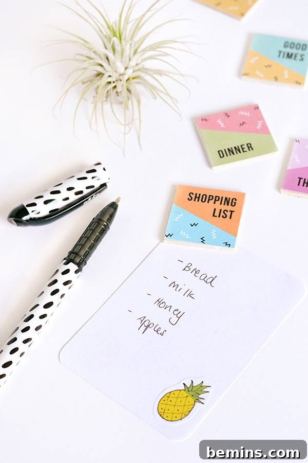 Printable reminder magnets