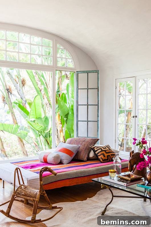 Bright Bohemian Living Room