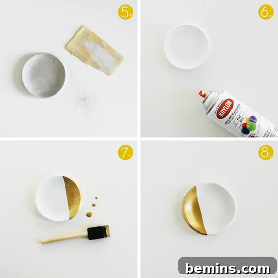 DIY Gold-Dipped Bowls: A Touch of Glamour for Your Home