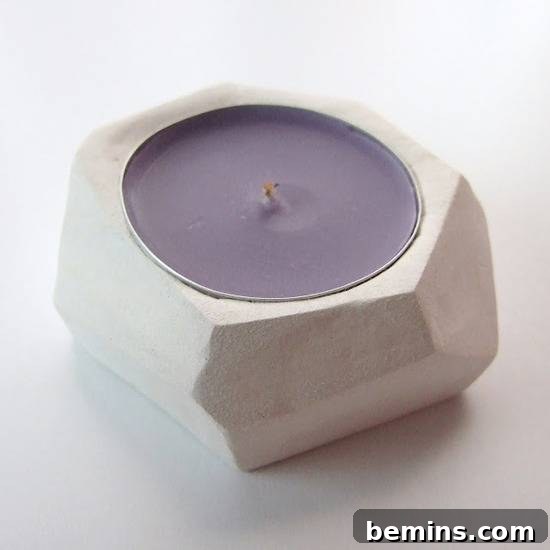 DIY Faceted Tealight Holders: Create a Cozy Ambiance