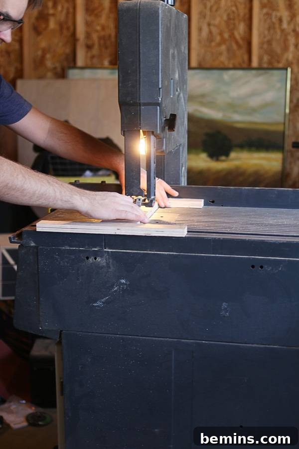 Cutting Kerfs with Band Saw