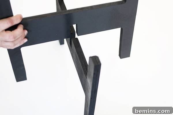 Spray Painting Table Legs