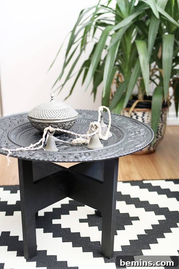 Moroccan Inspired Side Table - Detail