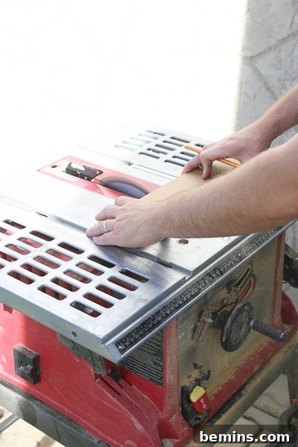 Preparing MDF for the Template