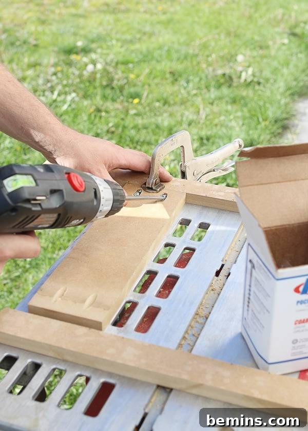 Assembling the MDF Template