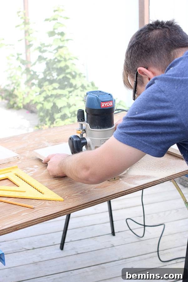Cutting Legs with Router