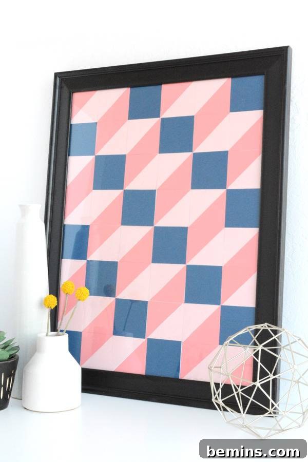 Art paper work frame.