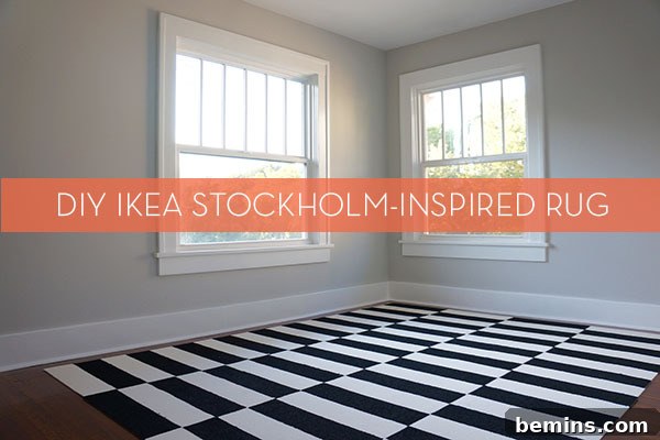 DIY Carpet Tile Rug