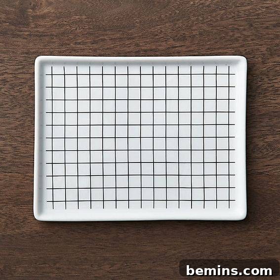 Grid serving platter - CB2