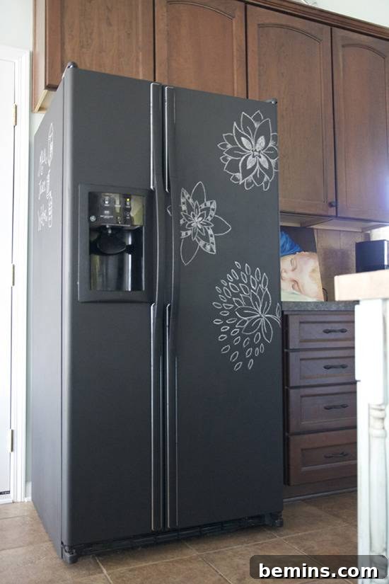DIY Chalkboard Fridge Project