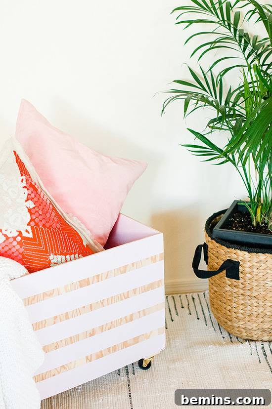 DIY Rolling Storage Bin with Plywood