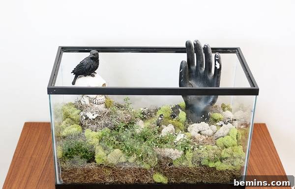 DIY Fall Terrarium: Simple Steps for Autumnal Beauty 8 Fall-themed details in the terrarium.