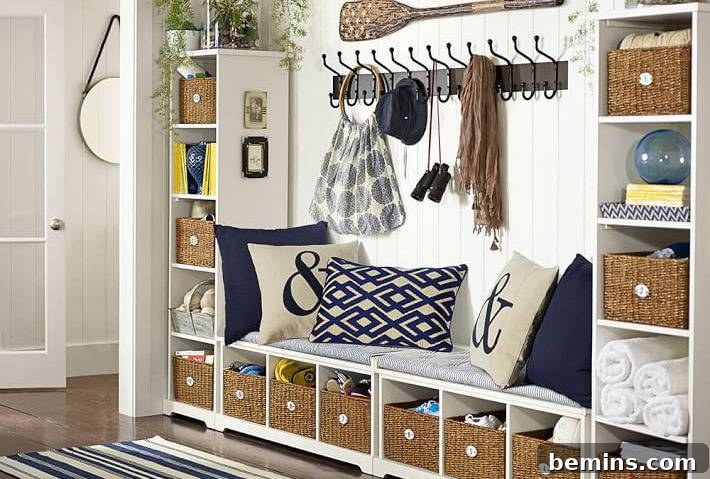 Decluttered and organized living room creating a sense of calm