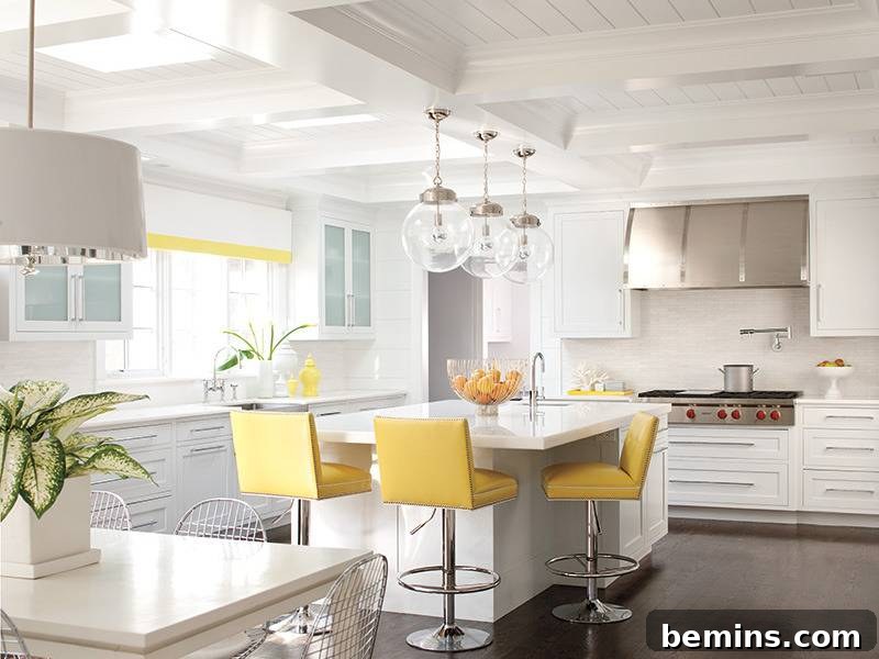 Bowl of oranges and houseplants adding a luxurious touch to a room