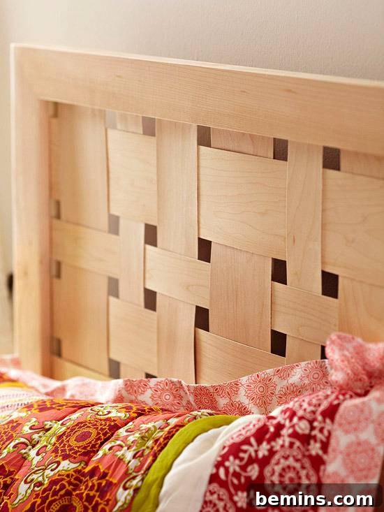 Woven Veneer Headboard