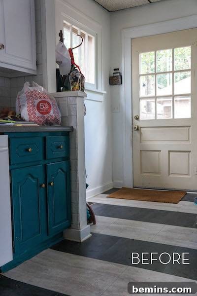 Before: The Drab Off-White Door