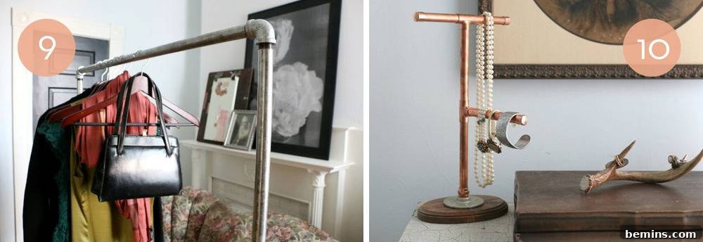 Copper magazine rack