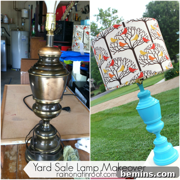 An old style antique lamp is next to a bright blue colorful out.