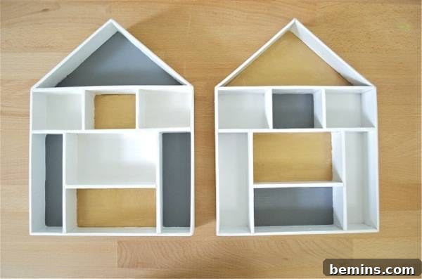Spooky DIY Halloween Shadow Boxes 4 Painted Halloween Curio Boxes Ready to Display