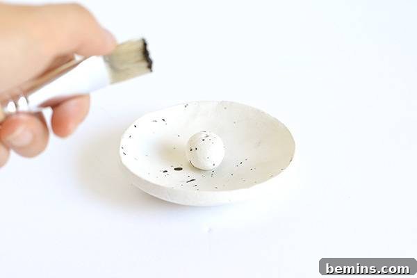 Paint splattering the incense holder