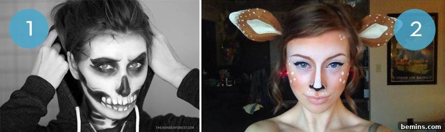 Terrifying Skeleton Halloween Makeup