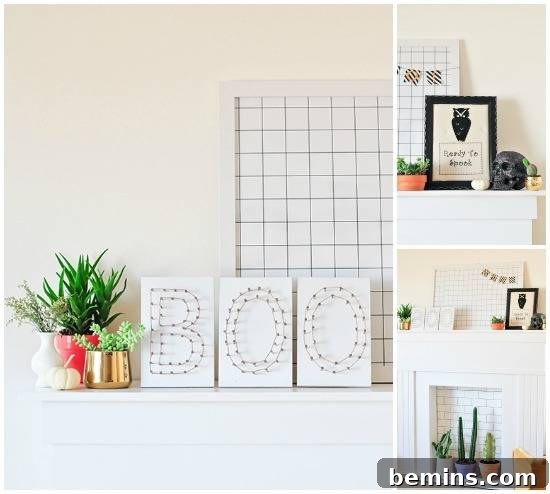 How To: Spooky & Simple BOO String Art For Halloween 