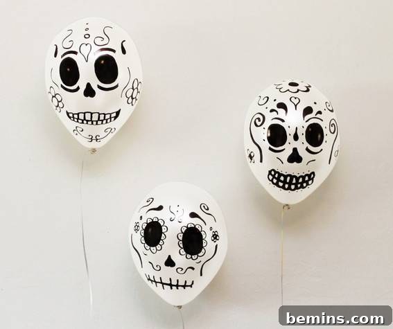 Sugar skull balloons - Growing Up Bilingual
