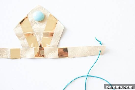 A crafted crown for playing Cleopatra.