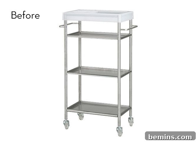 Before and After: A Grundtal Cart IKEA Hack - The Original Cart
