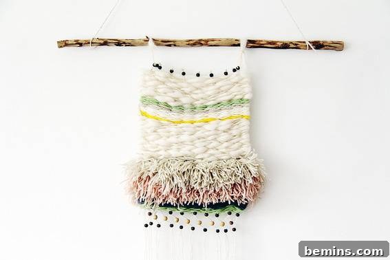 DIY Woven Wall Hanging with Tassels