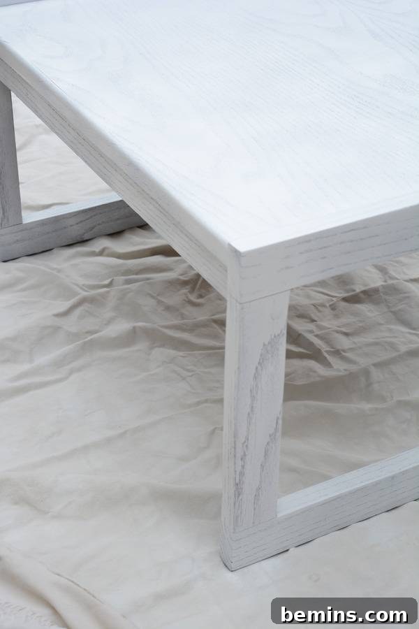 prime the furniture with one coat of primer