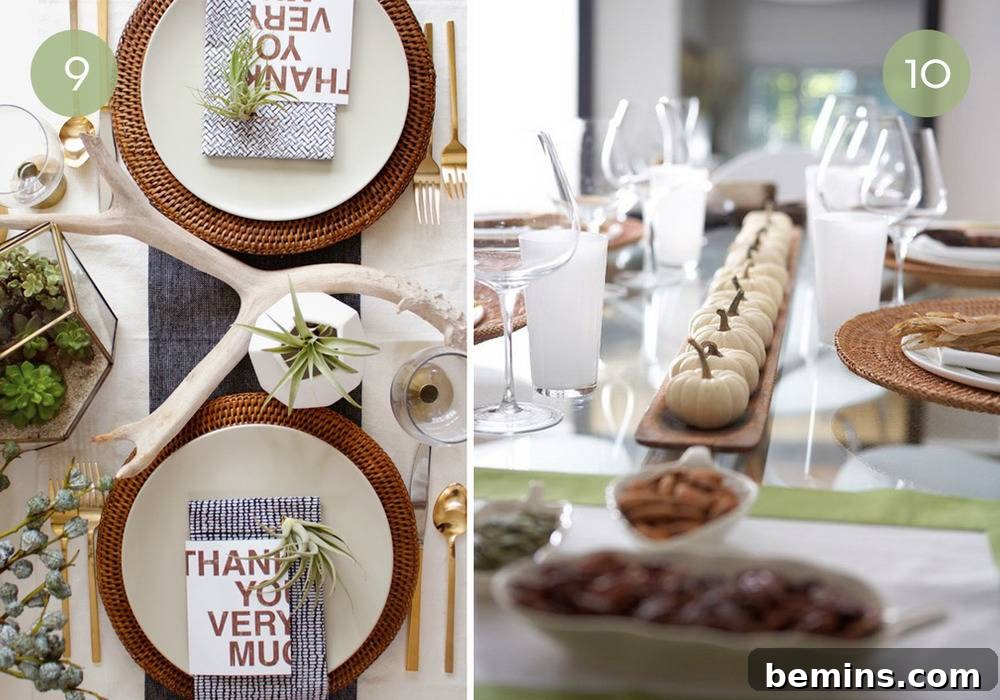 Enticing Autumn Abodes: 10 Modern Decor Inspirations 8 Festive Fall Porch with White Pumpkins and Hydrangea Wreath