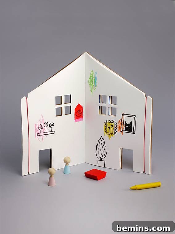 Dollhouse drawing book