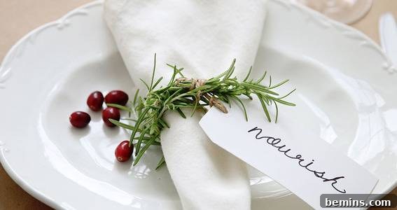 Aromatic Rosemary Napkin Rings: Fragrant and Festive