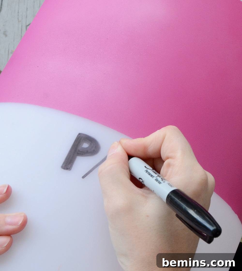Spray painting the trash can