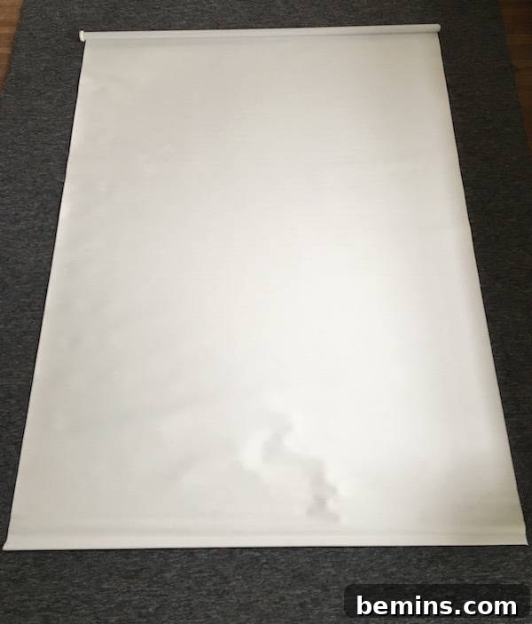 Roller Shade - Prepared on a Flat Surface
