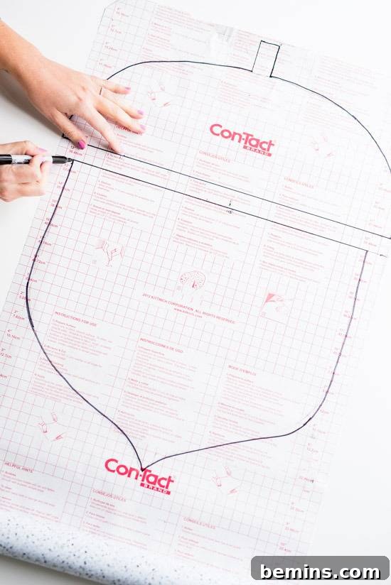 Craft Quick Wall Art: A 30-Minute DIY Project 5 A hand drawing on a large piece of paper