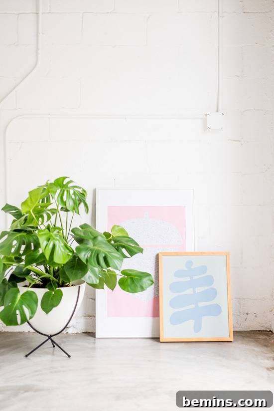 Craft Quick Wall Art: A 30-Minute DIY Project 10 A green flower sits next to pictures.