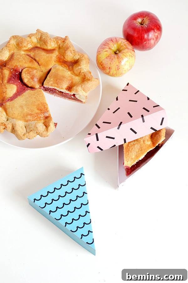 Printable Pie Boxes - Pie Box Ready to Gift