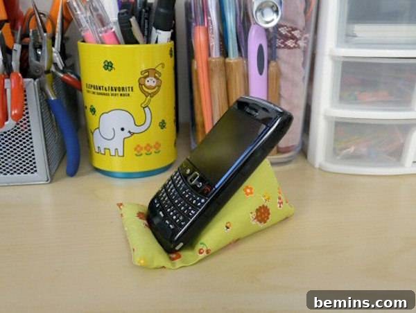 DIY Stocking Stuffer Ideas for Everyone 19 Beanbag smartphone holder
