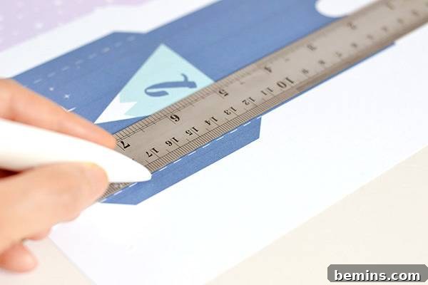 Printable mountain advent calendar