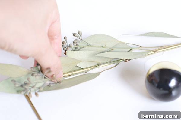 Concealing the Wire with Foliage