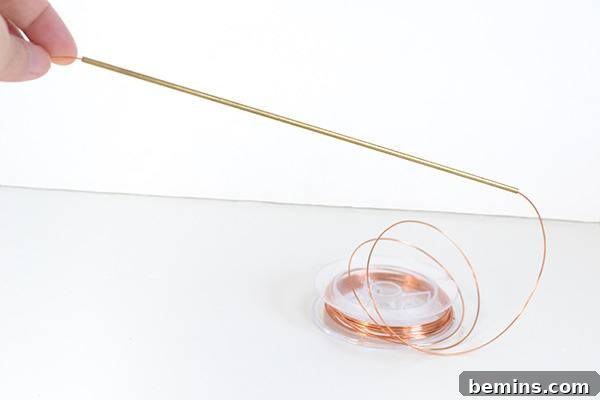 Threading Wire Through Brass Tubes