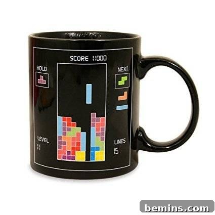 Brewtiful Gifts: A Coffee Lover's Delight 11 TETRIS heat change mug
