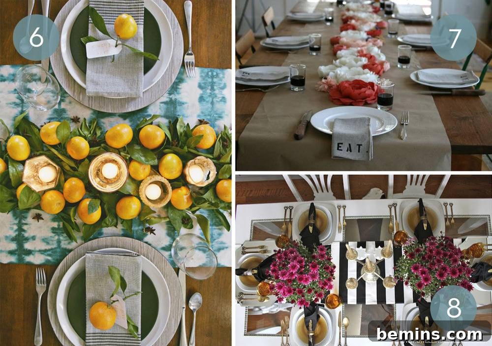 Fresh and Colorful Citrus Thanksgiving Tablescape