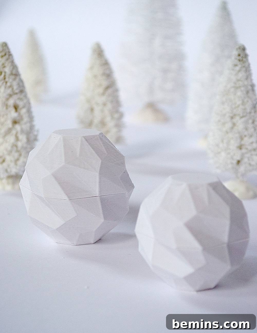 PVC tree with snowy scene