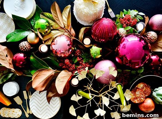 Unconventional Christmas Decor: 11 Fresh Color Palettes 9 A room decorated with rainbow colors.