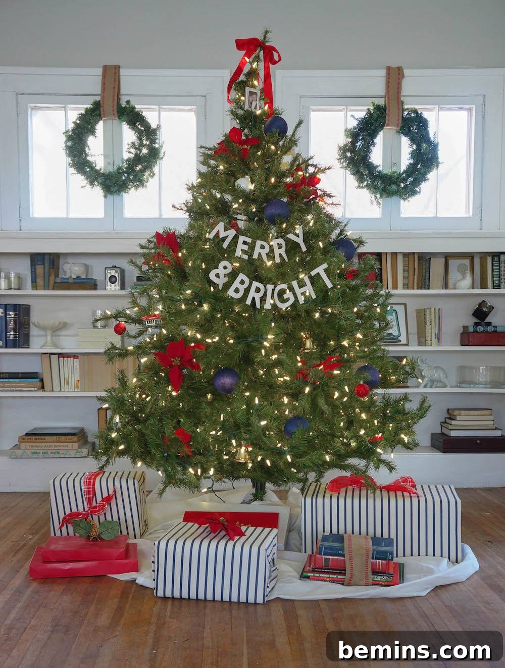 DIY Typographic Christmas Garland: A Festive Craft Project 11 Finished Typographic Christmas Tree