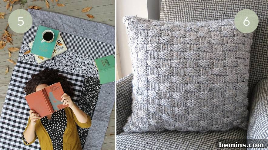 DIY Modern Patchwork Quilt for Winter Warmth